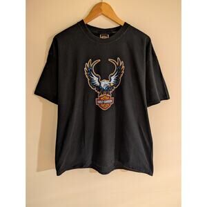 Vintage Harley-Davidson Motorcycles Freedom Eagle Single Stitch Tee XL 1998